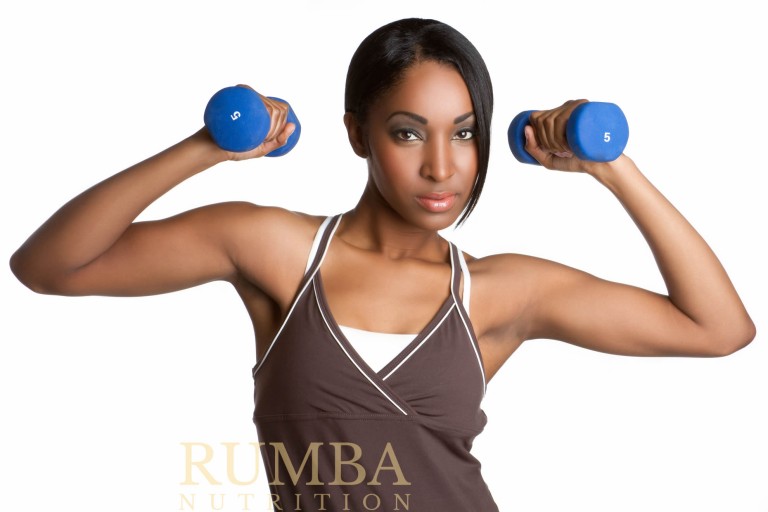 Beautiful-black-woman-exercising